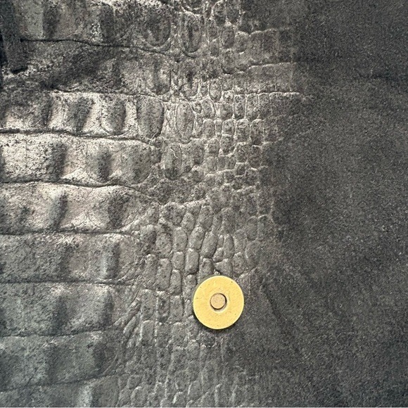 Black Genuine Leather Crossbody Bag Made in Italy - Picture 8 of 16